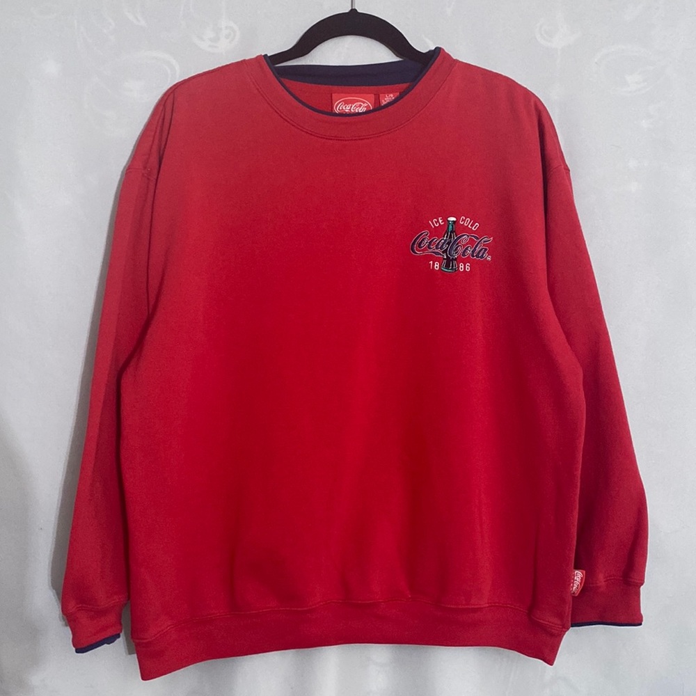 Coca Cola Embroidered Crewneck Sweater